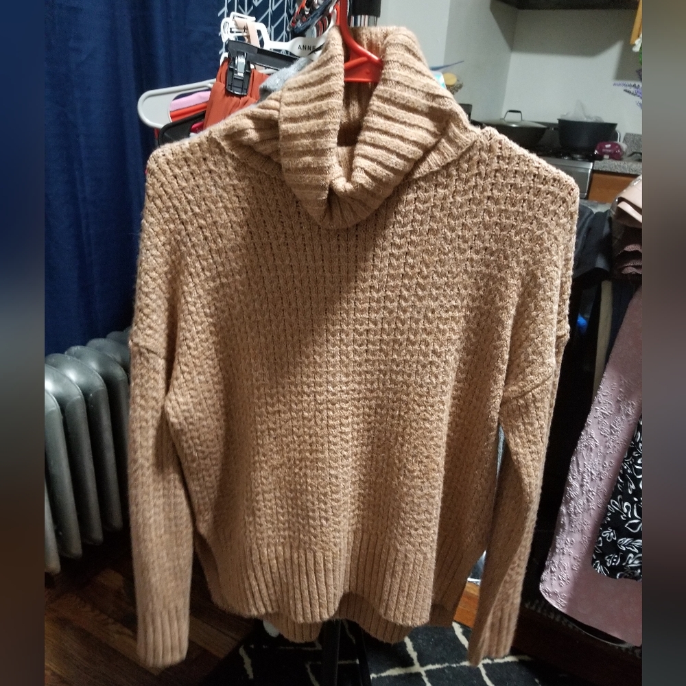 NWOT Cupcakes & Cashmere Oversize XS Turtleneck Sweater Cozy Sweater XS-M Fit